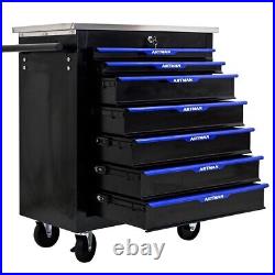 7 Drawer Rolling Tool Cart Lockable Tool Box on Wheel Storage Toolbox Cabinet