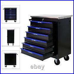 7 Drawer Rolling Tool Cart Lockable Tool Box on Wheel Storage Toolbox Cabinet