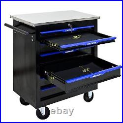 7 Drawer Rolling Tool Cart Lockable Tool Box on Wheel Storage Toolbox Cabinet