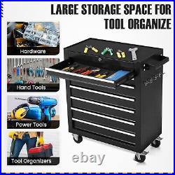 7-Drawer Tool Chest withWheels, RepairShopGarage, Tool Cabinet Tool Cart with Key