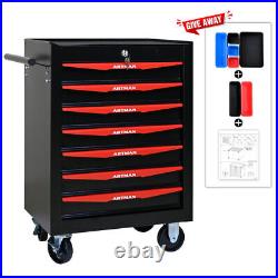 7 Drawers Rolling Tool Chest with Ball Bearing Tool Storage Cabinet Tool Organizer