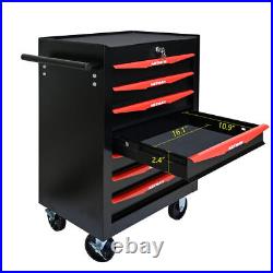 7 Drawers Rolling Tool Chest with Ball Bearing Tool Storage Cabinet Tool Organizer