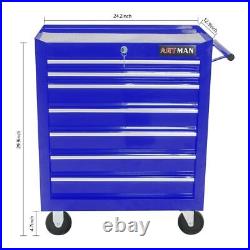 7 Drawers Single Door Tool Chest Mobile Workbench Rolling Tool storage Cabinet