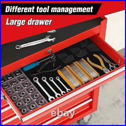 7 Drawers Tool Cart on Wheels, Rolling Tool Chest Mechanic Tool Storage Case Box