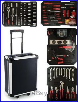 700pcs Tool Set Case Mechanics Kit Box Organize Castors Toolbox Trolley New