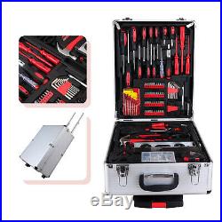 799 pcs Tool Set Trolley Mechanics Metric Standard Kit Case Box Organize Castors