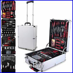 799 pcs Tool Set Trolley Mechanics Metric Standard Kit Case Box Organize Castors