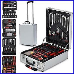 799PCS Hand Tool Kit Mechanics Set Wrenches Socket withTrolley Case Box Organize