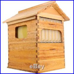 7PCS Upgraded Beekeeping Tool Hive Frames + Beehive Wooden Brood Box