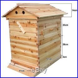 7PCS Upgraded Beekeeping Tool Hive Frames + Beehive Wooden Brood Box