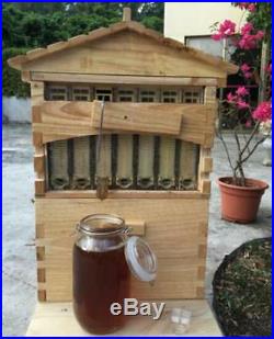 7PCS Upgraded Beekeeping Tool Hive Frames + Beehive Wooden Brood Box A