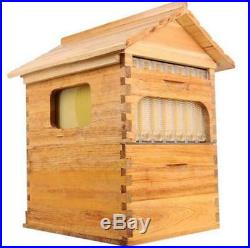 7PCS Upgraded Beekeeping Tool Hive Frames + Beehive Wooden Brood Box M