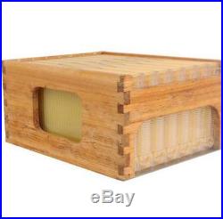 7PCS Upgraded Beekeeping Tool Hive Frames + Beehive Wooden Brood Box M
