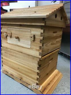 7PCS Upgraded Beekeeping Tool Hive Frames + Beehive Wooden Brood Box M