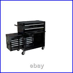 8-Drawer Black High Capacity Rolling Tool Chest Tool Storage Cabinet With Wheels