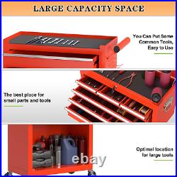 8-Drawer High Capacity Rolling Tool Chest, Removable Cabinet Storage Tool Box wi