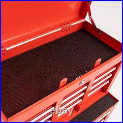 8-Drawer Rolling Tool Chest Steel Combination Set Red