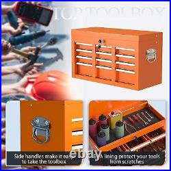 8-Drawer Rolling Tool Chest Tool Box with Wheels 2-in-1 Detachable Storage Cabinet