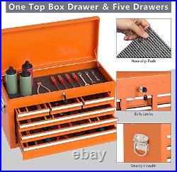 8-Drawer Rolling Tool Chest Tool Box with Wheels 2-in-1 Detachable Storage Cabinet
