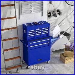 8 Drawer Rolling Tool Chest on Wheel, High Capacity Tool Storage Cabinet Box Cart