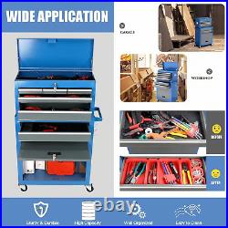 8-Drawer Rolling Tool Chest with Wheels, Removable Tool Box Organizer, Detachable