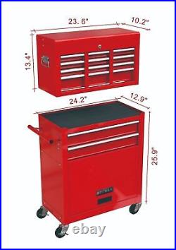 8 Drawer Tool Chest Storage Cabinet Tool Box with Wheels Storage Cabinet Rolling