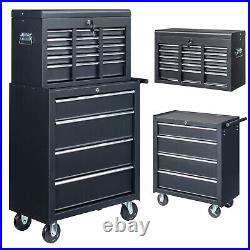 9-Drawer Rolling Tool Chest Large Tool Cabinet Organizer with Wheels / Drawers