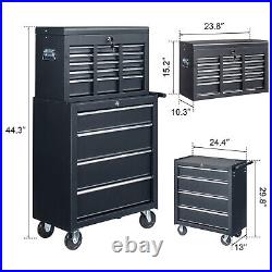 9-Drawer Rolling Tool Chest Large Tool Cabinet Organizer with Wheels / Drawers