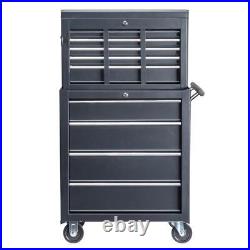 9-Drawer Rolling Tool Chest Large Tool Cabinet Organizer with Wheels / Drawers