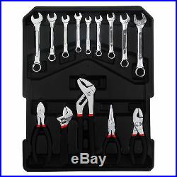 918 pcs Tool Set Standard Metric Mechanics Kit Case Box Organize Castors Trolley