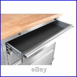 96'' Thor 24 Drawers Anti-fingerprint Stainless Steel Tool Box Work Bench