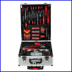 999 pcs Tool Set Standard Metric Mechanics Kit Case Box Organize Castors Trolley