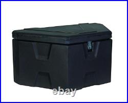 A-Frame Trailer Tongue Tool Storage Box Black 36 in Weather Resistant Latch Lock