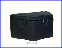 A-Frame Trailer Tongue Tool Storage Box Black 36 in Weather Resistant Latch Lock