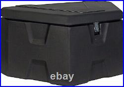 A-Frame Trailer Tongue Tool Storage Box Black 36 in Weather Resistant Latch Lock