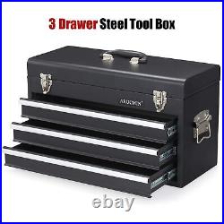 ARUCMIN 20 Steel Tool Box 3 Drawer Box Storage Organizer Professional Metal