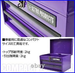 ASTRO PRODUCTS compact tool box matt purple limited color NEW Janan Two tiers