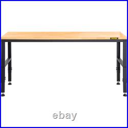 Adjustable Height Workbench Work Bench Table 48/53/61/72 with Power Outlets