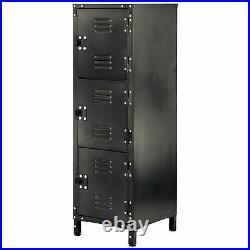 Allspace 3 Door Steel Storage Locker With Dark Weathered Finish 450112E