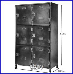 Allspace 6 Door Steel Storage Locker with Dark Weathered Finish 240037