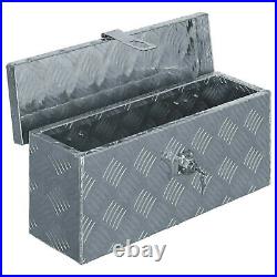 Aluminium Box Tool Organiser Trunk Chest Transport Boxes Trailer Storage Silver