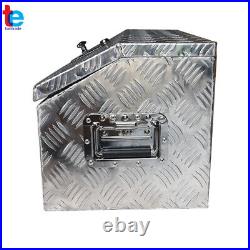 Aluminum Diamond Plate Tool Box 30 In for Camper Garage Pickup Trailer Storage