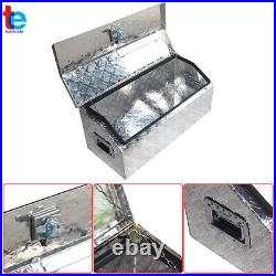 Aluminum Diamond Plate Tool Box 30 In for Camper Garage Pickup Trailer Storage