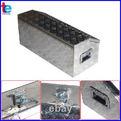 Aluminum Diamond Plate Tool Box 30 In for Camper Garage Pickup Trailer Storage