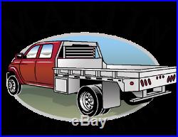 Aluminum Flatbed Service Body, design for Gooseneck, Toolboxes fits Truck