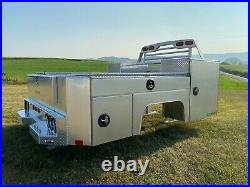 Aluminum Gooseneck Service Body, Mechanics Utility, Truck ToolBox Compartments