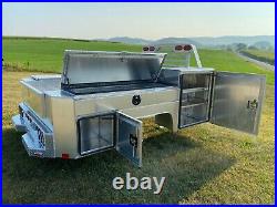 Aluminum Gooseneck Service Body, Mechanics Utility, Truck ToolBox Compartments