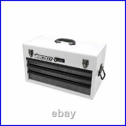 BOXO USA Heavy Duty 103 Piece MotoBox Tool Box White