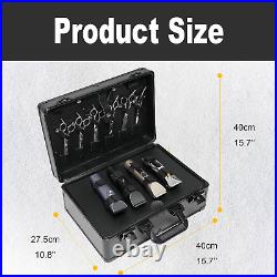 Barber Case Professional Aluminum Hard Hair Kit Tool Box with Hard Shell Anti-Th