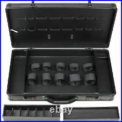 Barber Travel Organizer Tool Box Shears, Clippers, Trimmers, Case, Key and Lock